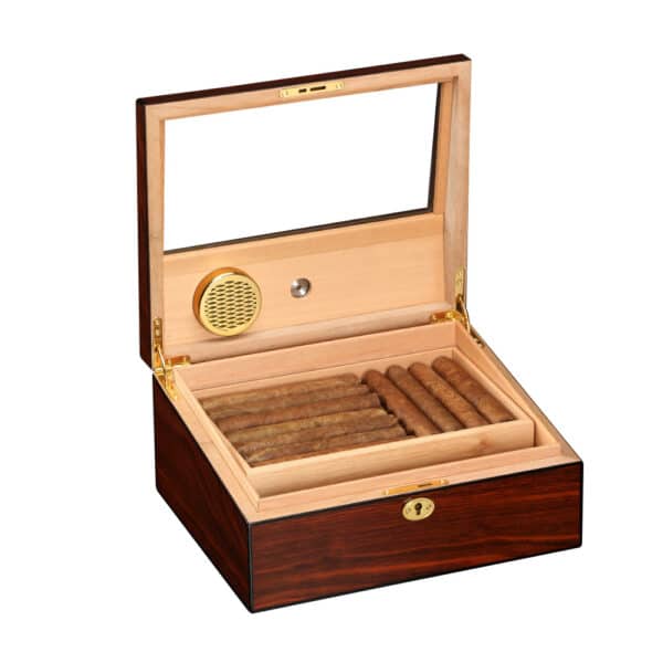 Boîte à cigares en bois massif de haute qualité, cave à cigares, puits de lumière portable, accessoires de voyage cubains, 93 bois 6